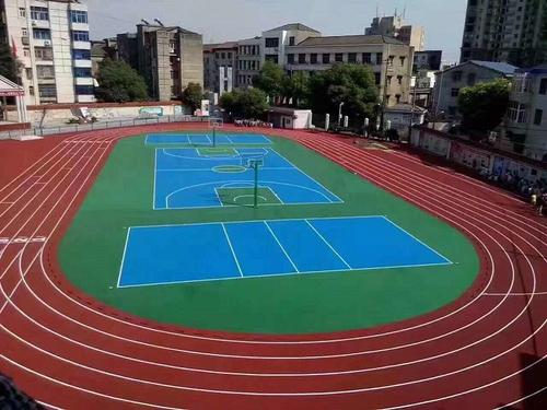 六合學(xué)校塑膠跑道
